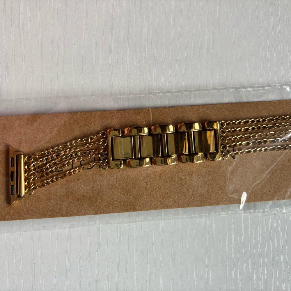 Victoria Emerson Gold Multi-Strand Apple Watch Band